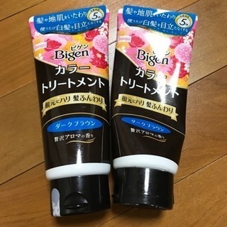 新品1本＋USED1本 ビゲン ヘアーカラー トリートメント ダ...