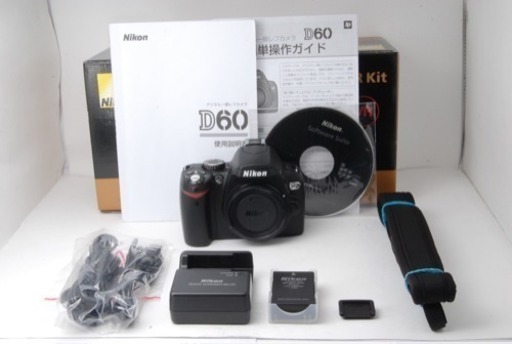 ◆新品級☆ショット数708回◆ニコン Nikon D60 ボディ！素晴らしく綺麗です！代引き発送可能！送料、手数料無料！