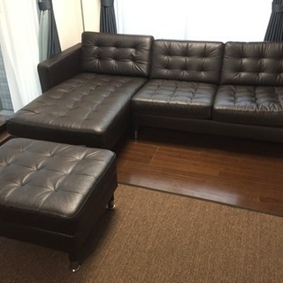 IKEA アームソファチェア 黒 ほぼ新品