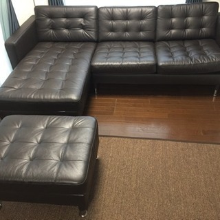 IKEA アームソファチェア 黒 ほぼ新品