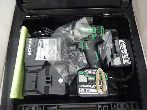 未使用品 日立 HITACHI インパクトドライバ WH14DDL2 2LYPK アグレッシブグリーン 14.4v 6.0Ah フルセット