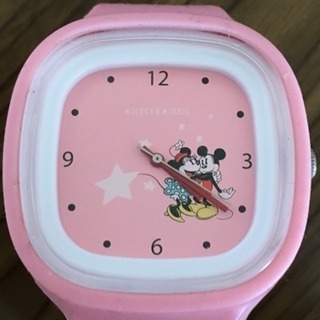 厚 17.4 ミッキーマウス ミニーマウス 腕時計 ピンク ジャンク品