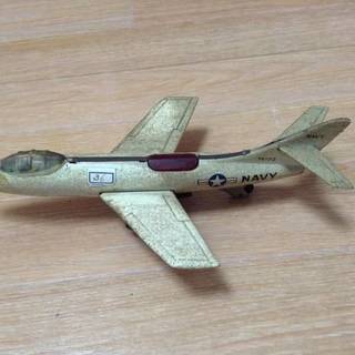 戦後の日本製！ＵＳＡジエット戦闘機のブリキのおもちゃ(´・ω・`...