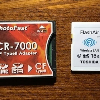 TOSHIBA FashAir 16GB CFアダプタセット