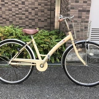 【取引終了】ジャンク 自転車 /トップワン/アイボリー