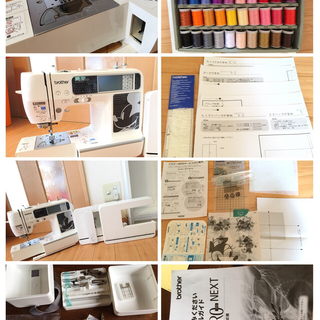 brother刺しゅうミシン中古だけど美品・編集ソフト・刺繍糸大量・オマケ沢山