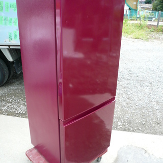 アクア 184L 2ドア冷蔵庫（ルージュ）【右開き】AQUA andSmart AQR-18F 