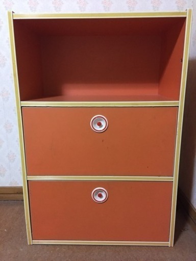 カラーボックス 3段 昭和の家具 (カッキー) 新琴似の収納家具《棚 