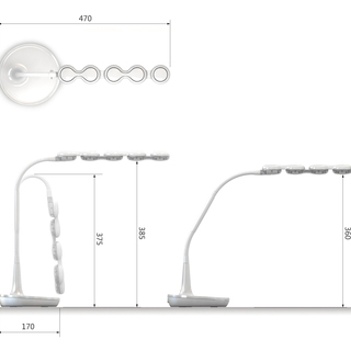 LEDデスクライト（上代12000円）－白