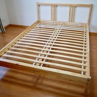 IKEA ダブルベッドフレーム すのこベッド