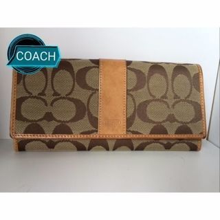 COACH(コーチ)　長財布　シグネチャー柄