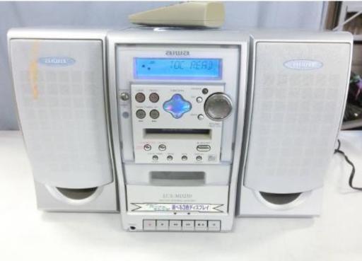 aiwa　CD MD カセット ミニコンポ