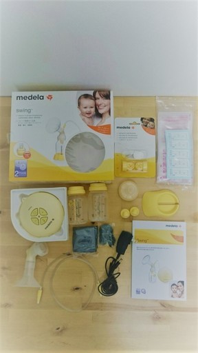 価格再見直し【箱つき】メデラ電動搾乳機（スイング)消耗品おまけつき