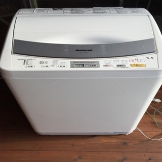 ナショナルの洗濯機 5.5kg 0円！