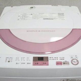 2017年式SHARP6キロデジタル表示風乾燥槽洗浄機能付きです 取り扱い説明書付き 配達無料 綺麗です！✴