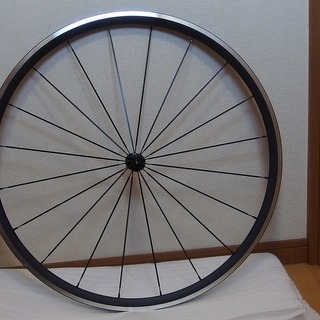 実測1531g軽量700cアルミホイール前後セット◆扁平エアロスポーク