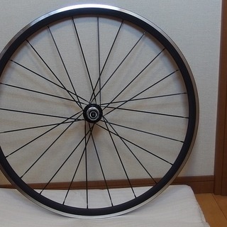 実測1531g軽量700cアルミホイール前後セット◆扁平エアロスポーク