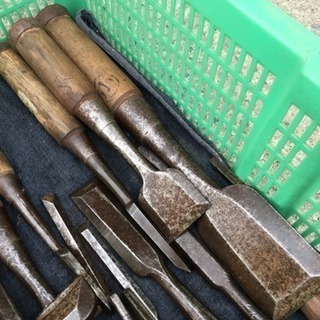 大工道具 ノミ & 墨壺セット貴重品