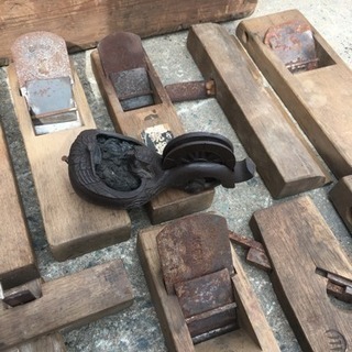 大工道具 カンナ(20個) & 墨壺セット 貴重品