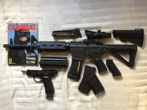 東京マルイ　スタンダード電動ガン　M４　MAGPULスタイル　予備マガジン付き　おまけにCz75 1st　コンバットマガジン