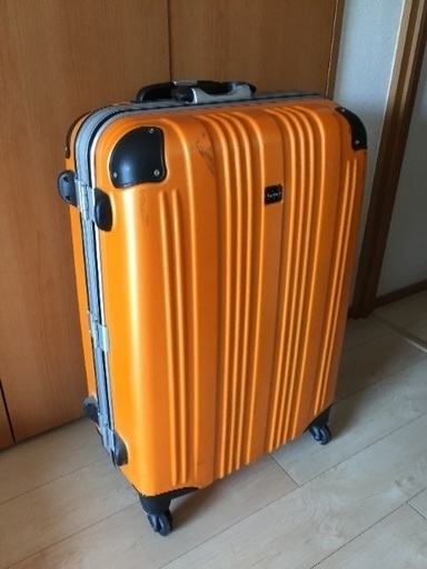 vamtemz スーツケース オレンジ色