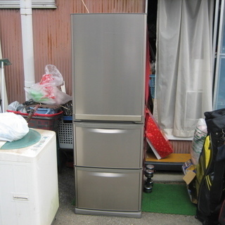 2009年　380Ｌ　三菱3ドア冷蔵庫　自動製氷付き　中古