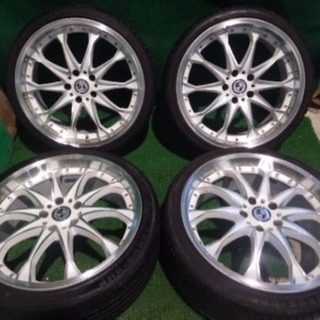 タイヤホイールセット 19インチ ホワイト