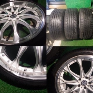 タイヤホイールセット 19インチ ホワイト