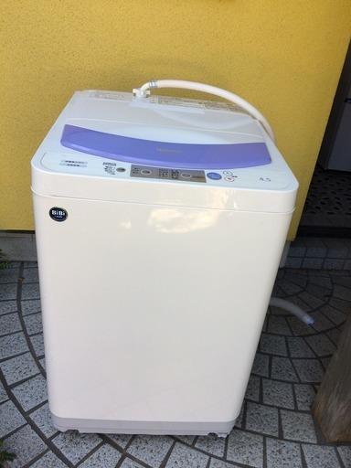 ナショナル 洗濯機 NA-F45M9B 2008年製 送風乾燥付き