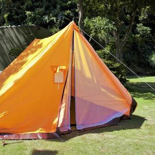 【復刻版】三角テント 家型テント ～6人用 使用回数1回 蚊帳付...