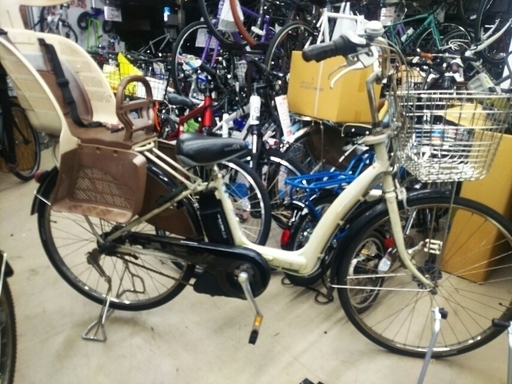 中古モデル入荷　10月11日以降受け渡し　YAMAHA　2010モデル　電動アシスト自転車　PAS　ラフィーニ　　後ろチャイルドシート付