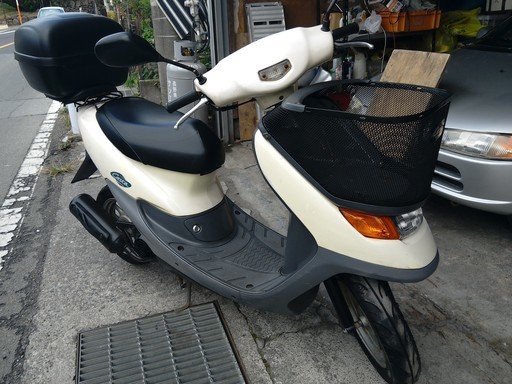 【引き取り先が決まりました】2スト　ライブディオチェスタ　リアボックス付　セルOK　美車　沢山詰めてパワーある原付です。　お買い物用に最適