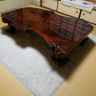 花梨　元値100万円　座卓　一枚板　一点物　超貴重！