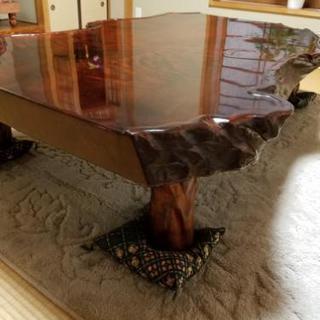 花梨　元値100万円　座卓　一枚板　一点物　超貴重！