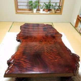 花梨　元値100万円　座卓　一枚板　一点物　超貴重！