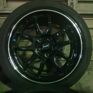 LM SPORT 17×7.5J +50 PCD114.3/5H 夏タイヤ付！