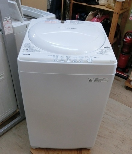 【販売終了いたしました。ありがとうございます。】TOSHIBA　4.2㎏　2015年製　全自動洗濯機　AW-4S2　中古品