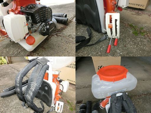 □実働□程度良好□平成24年新品購入□共立背負動力肥料