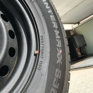 商談中》急募！【バリ溝】スタッドレスタイヤ17インチ【ホイール付き  