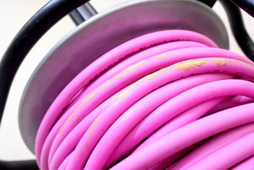 ●マッハ　高圧ホースドラム ピンク　回転台付き 超ソフト高圧ホース 320×250×300　高圧専用