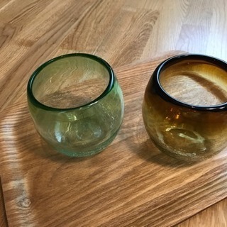 琉球ガラスのコップ