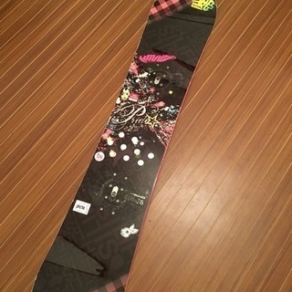 スノーボード 黒×ピンク