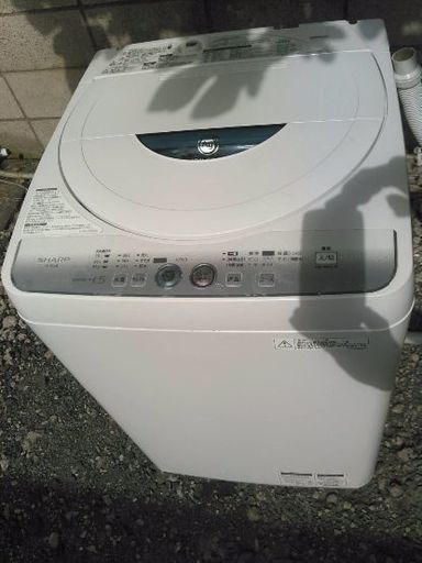 SHARP2012年式4.5キロ送風乾燥機能付き洗濯機です その他機能付きです 取り扱い説明書付き 配送無料 綺麗です！