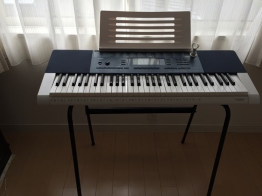 キーボード CASIO LK215 スタンド付き