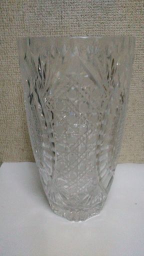 カットガラス花瓶花器(未使用品箱なし)