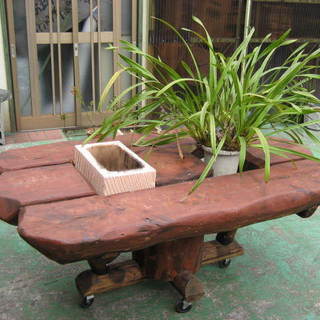 ダイニング　バーベキューテーブル　1510　キャスター付き　ハンドメイド