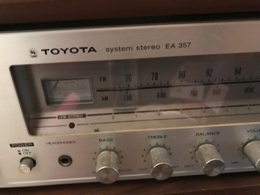 TOYOTAのレコードプレーヤーセット