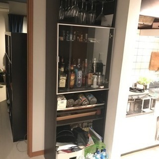 IKEA キッチン棚 ブラック