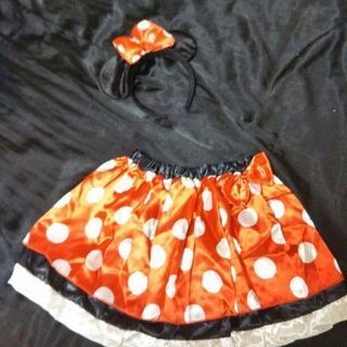 ハロウィンの仮装にも♡ミニーちゃんスカート&カチューシャ