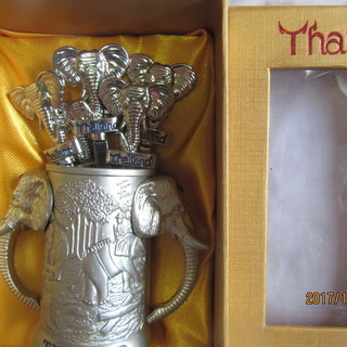 タイの銀製フォーク５本
